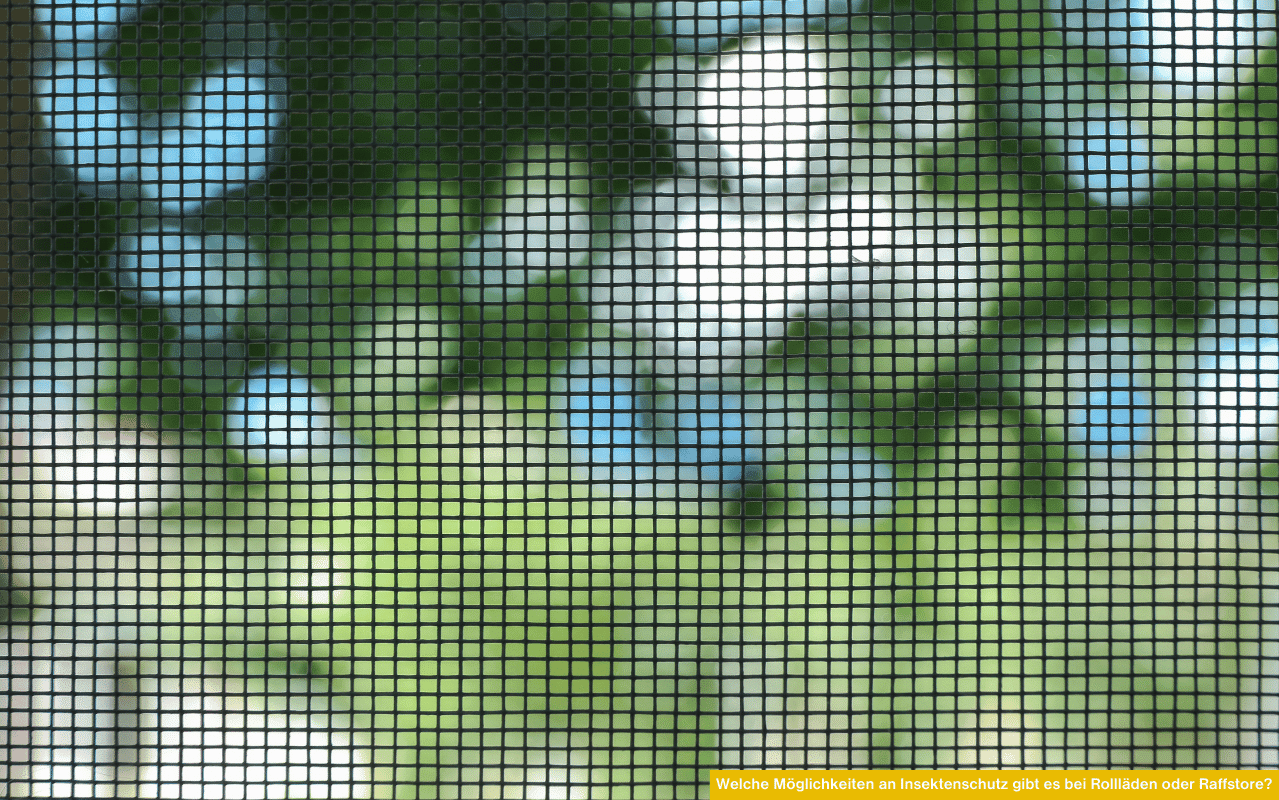 Welche Möglichkeiten an Insektenschutz gibt es bei Rollläden oder Raffstore? Tipps zu rollbaren Gittern, festen Rahmen und Plissees.