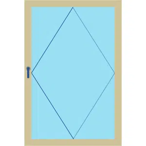 Wendeflügel Schemazeichnung zeigt die Funktionsweise eines Wendeflügels im Detail für technische und planerische Zwecke.