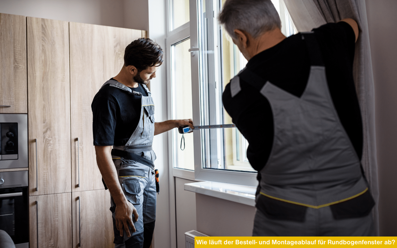 Wie läuft der Bestell- und Montageablauf für Rundbogenfenster ab? Fachberatung und maßgefertigte Fenstermontage.