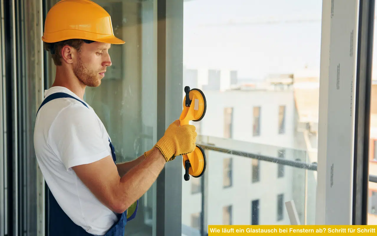 Wie läuft ein Glastausch bei Fenstern ab? Schritt für Schritt zeigt die präzise Montage von modernen Glasscheiben.