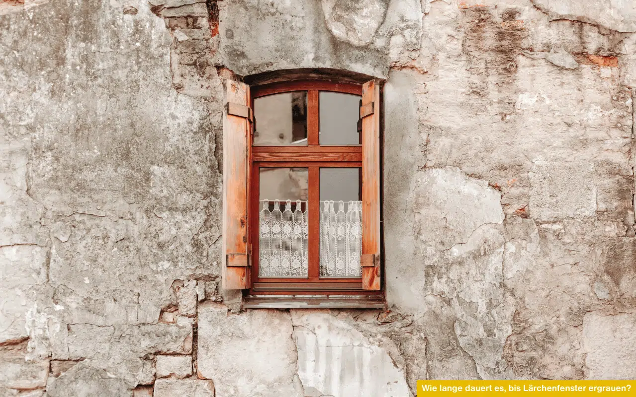 Wie lange dauert es bis Lärchenfenster ergrauen?