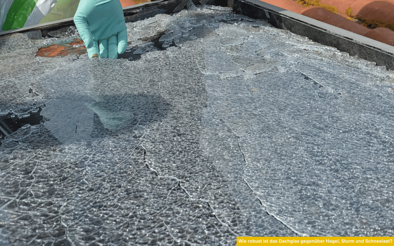 Wie robust ist das Dachglas gegenüber Hagel, Sturm und Schneelast bei Wintergärten oder Terrassendächern mit Sicherheitsverglasung.