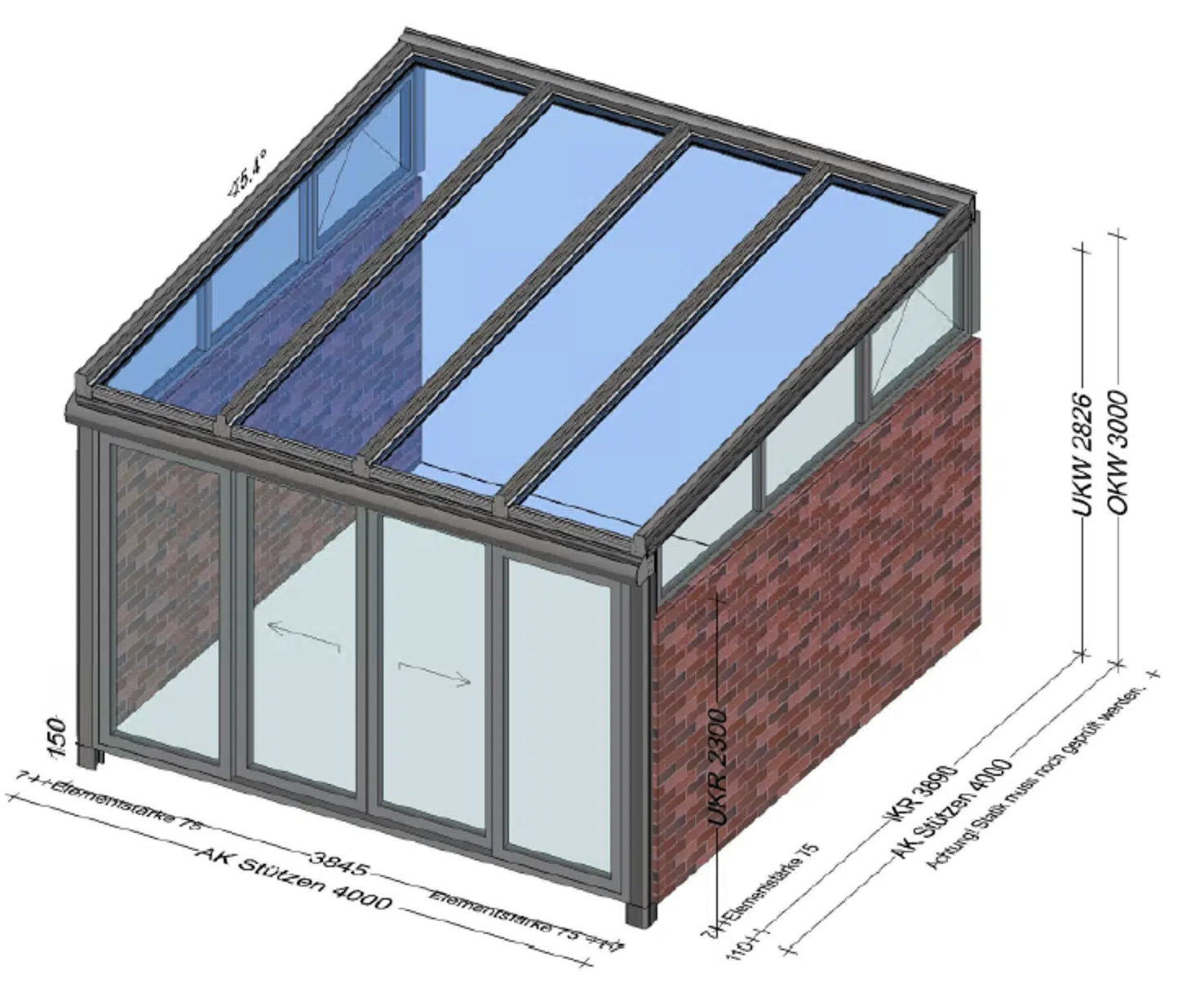 Wintergarten 4x4 Preis