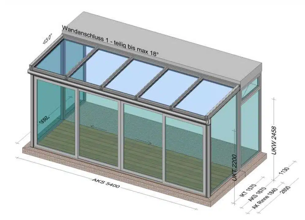 Wintergarten in Alkoven-OÖ Planung