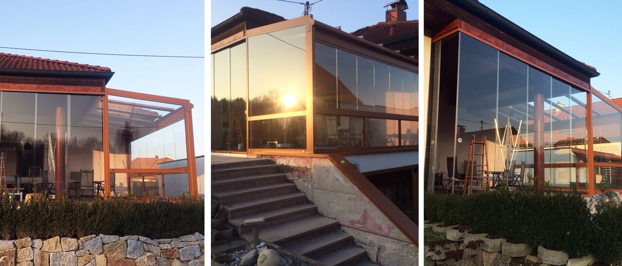 Wintergarten Wohnraumerweiterung als moderner Glaszubau für mehr Platz und Tageslicht im Wohnbereich.