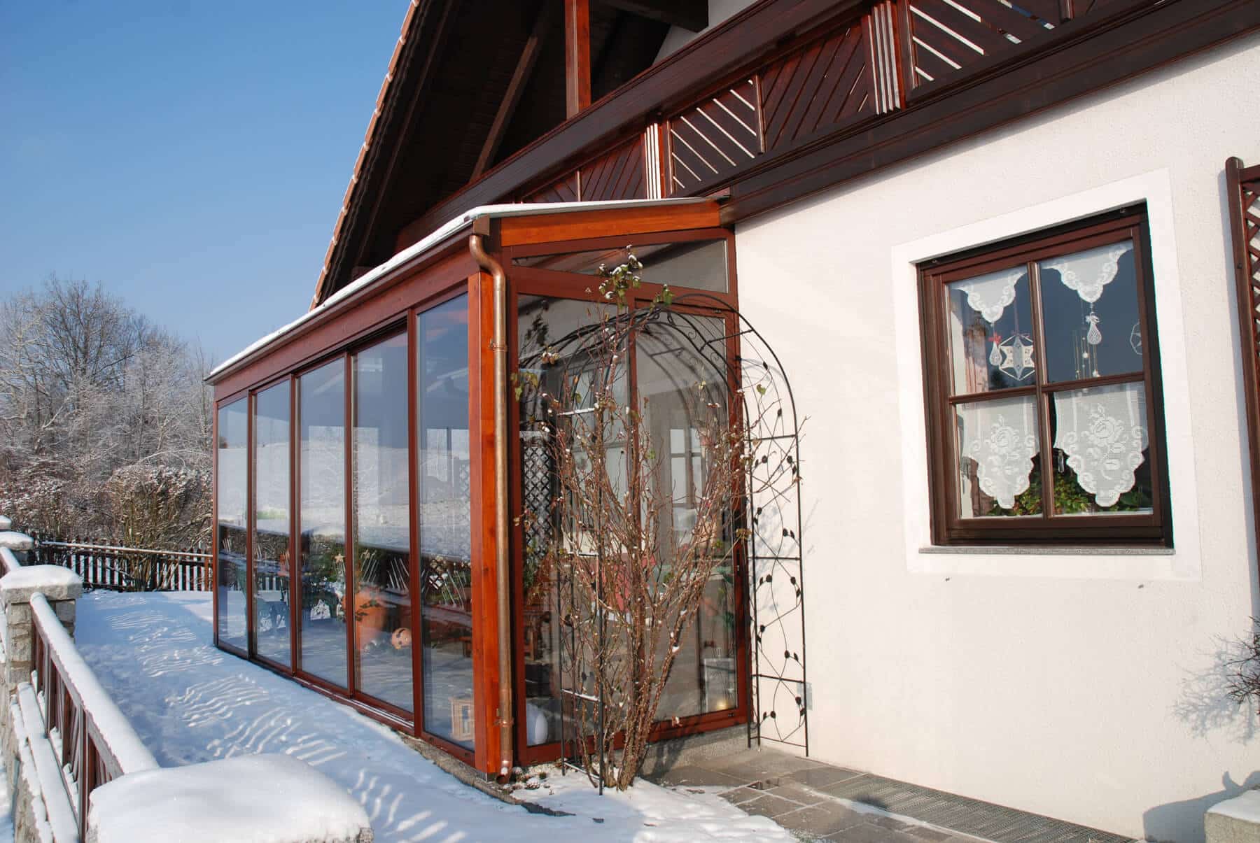 Wintergarten Anbau an Haus