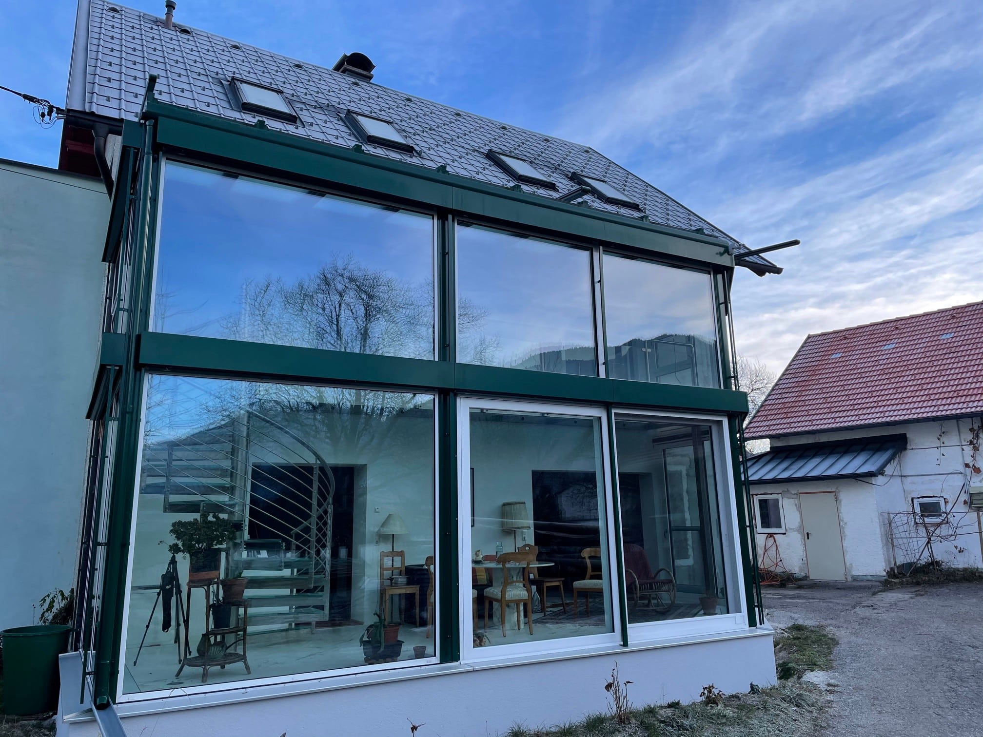 Wintergarten isoliert für 2 Etagen