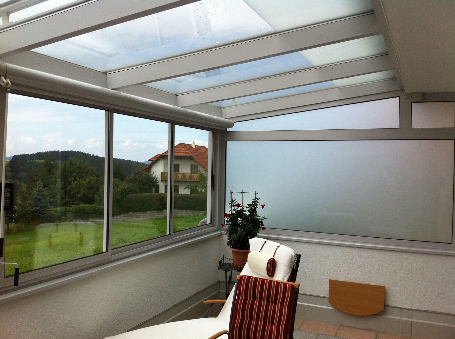 Wintergarten mit Dachglas