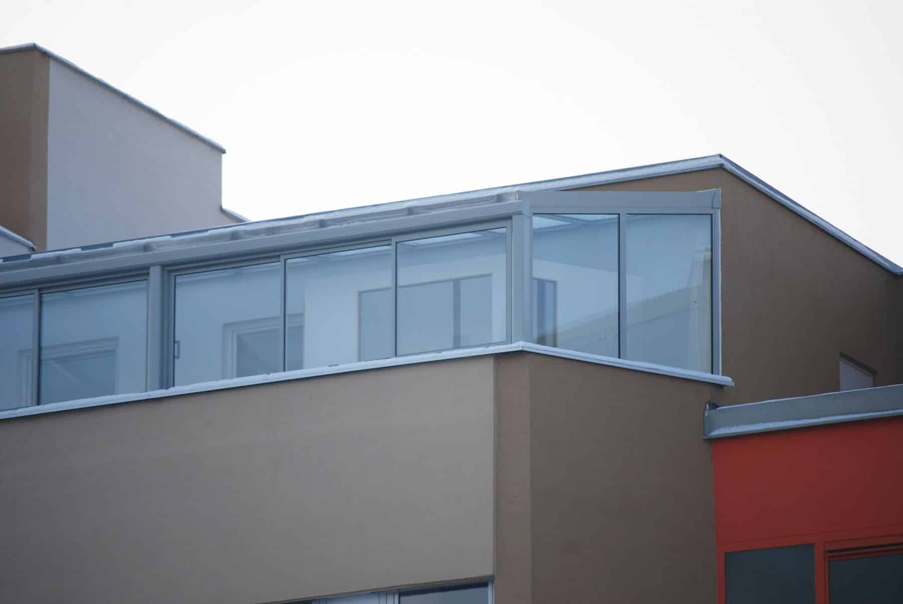 Wintergarten schiebbar auf Dachterrasse