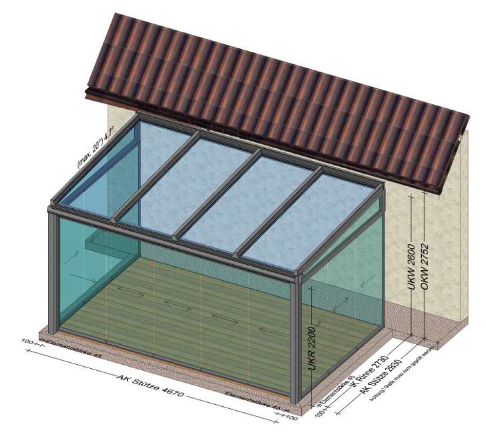 Wintergarten Schiebetüren - Planung in 4470 Enns
