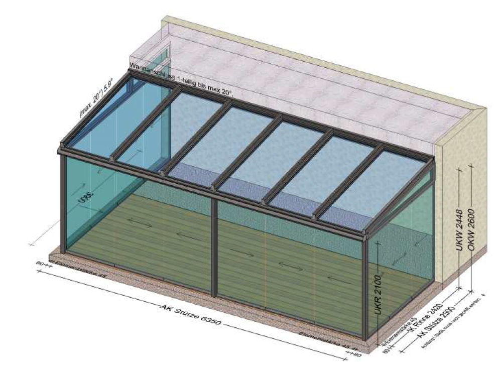 Wintergarten-Sommergarten Planung für BV in Freistadt OÖ