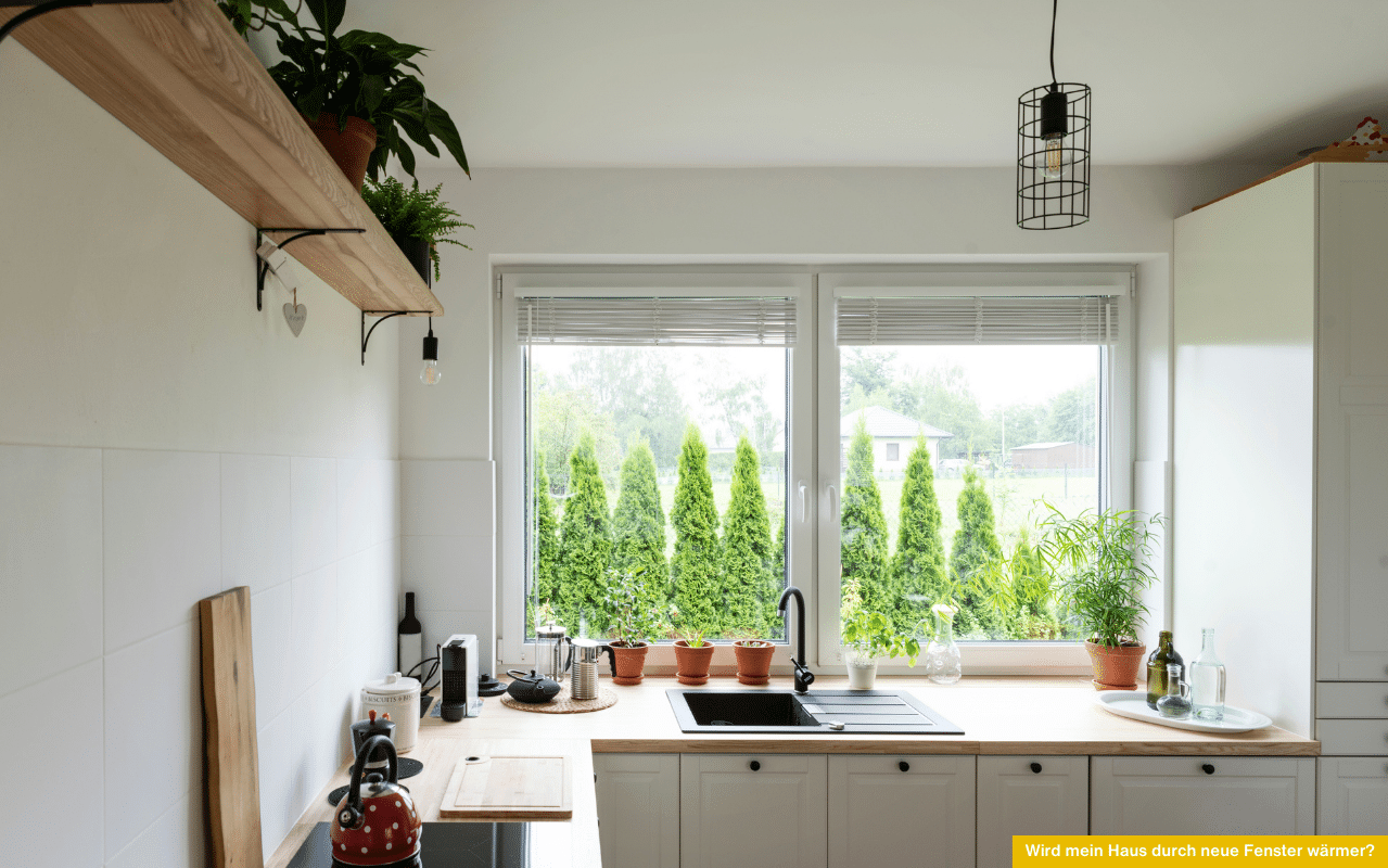 Wird mein Haus durch neue Fenster wärmer? Moderne Fenster mit Wärmeschutzverglasung verbessern die Energieeffizienz deutlich.