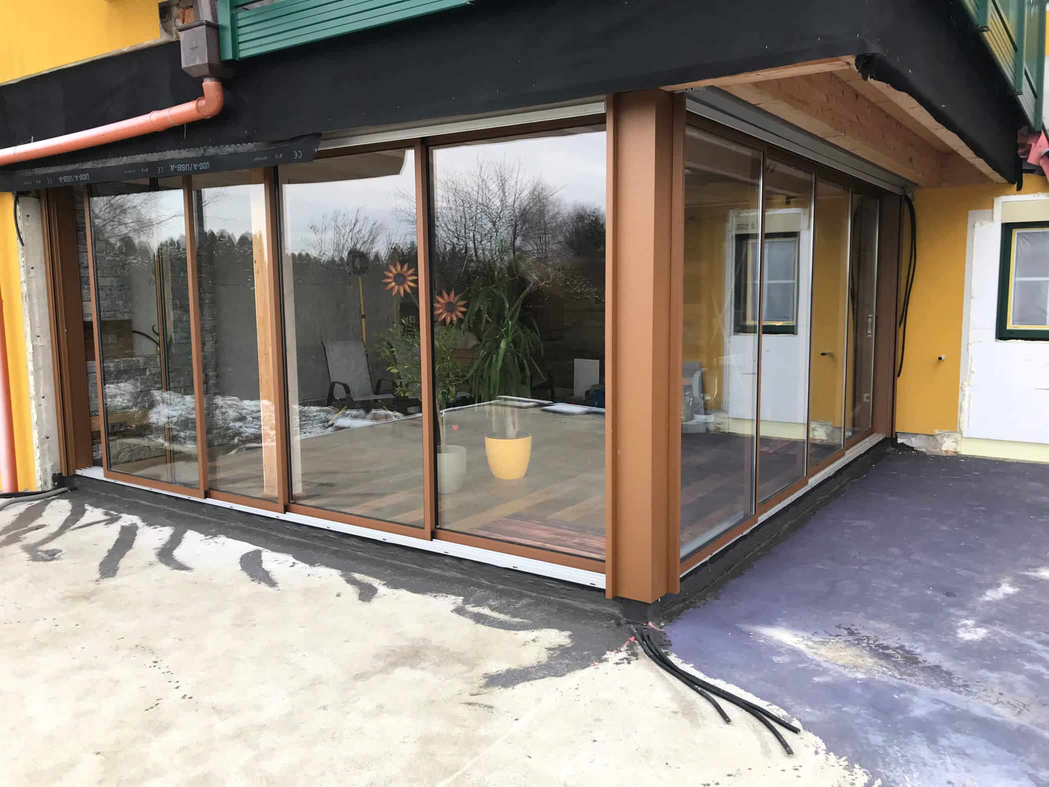 Wohnräume schaffen auf Terrassen