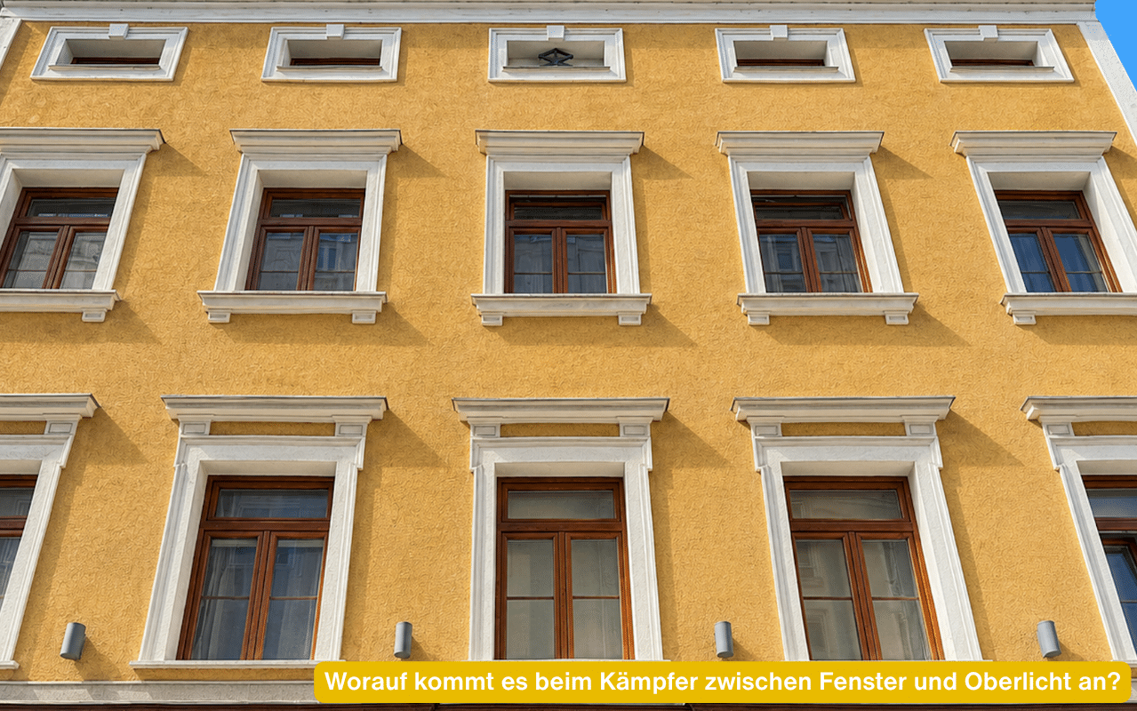 Worauf kommt es beim Kämpfer zwischen Fenster und Oberlicht an? Altbaufenster mit waagrechtem Kämpfer und Oberlicht